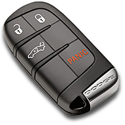 Remote car key with a panic button for Jag
